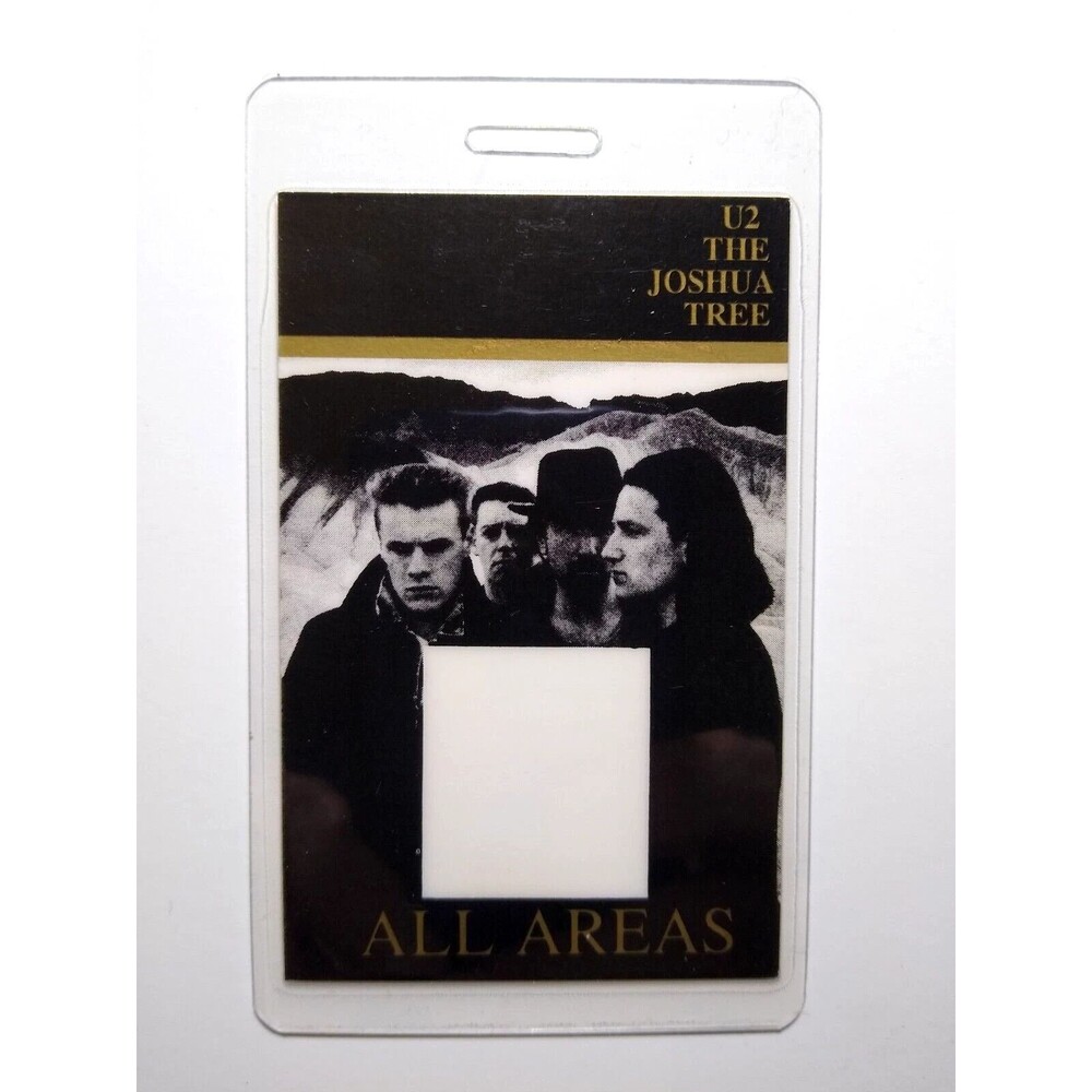 U2 The Joshua Tree Backstage Pass Original Concert Tour Rock Pop Music 1987